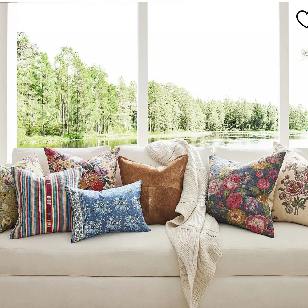 Pottery Barn Multi-Striped Woven Pillow Cover